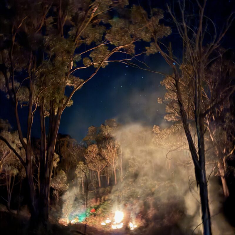 Cultural burn on Wiradjuri Country
